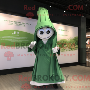 Groene ui mascotte kostuum...