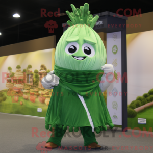 Green Onion maskot kostume...