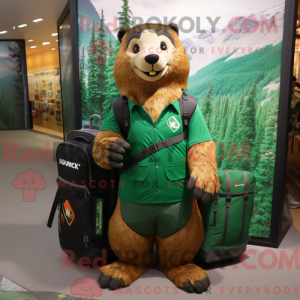 Forest Green Marmot mascot...