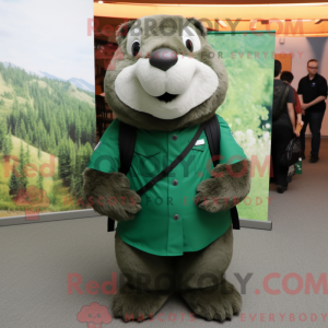 Forest Green Marmot mascot...