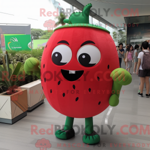 Rød vannmelon maskot...