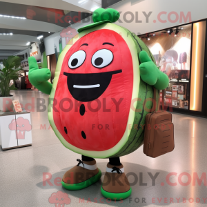 Röd vattenmelonmaskot...