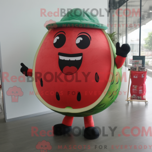 Rød vannmelon maskot...