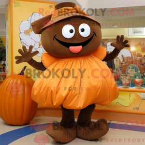 Brown Pumpkin mascot...