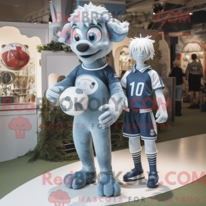 Sølv Rugby Ball maskot...
