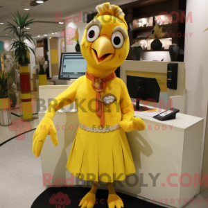 Yellow Woodpecker mascot...