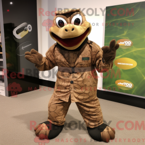 Brown Anaconda mascot...