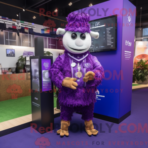 Disfraz de mascota Purple...