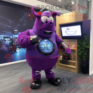 Disfraz de mascota Purple...