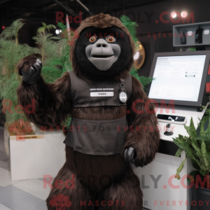 Black Giant Sloth mascot...