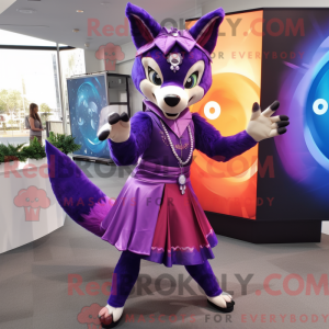 Lilla Dingo maskot kostume...