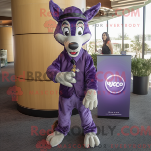 Lilla Dingo maskot kostume...