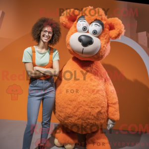 Oransje sau maskot drak...