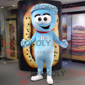 Sky Blue Bagels maskot...