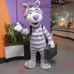 Lavender Zebra mascot...