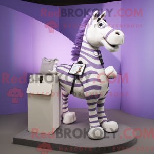 Lavender Zebra mascot...