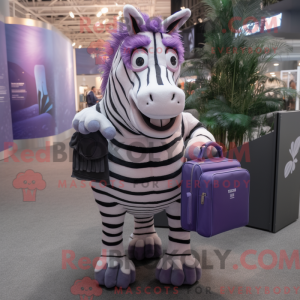 Lavendel Zebra maskot...
