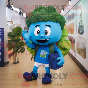 Blue Broccoli mascot...