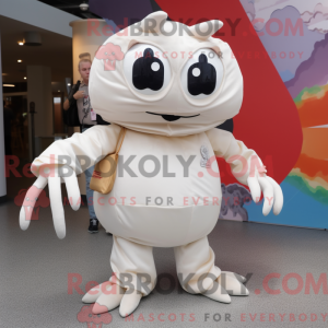 White Crab mascot costume...