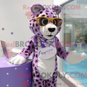 Lavender Cheetah mascot...