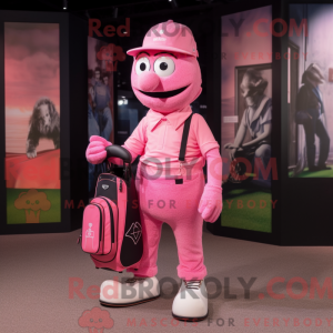 Maskottchenkostüm Pink Golf...