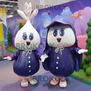 Navy Onion mascot costume...