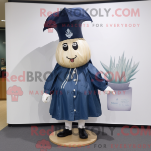 Navy Onion-mascottekostuum...