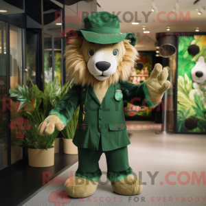 Forest Green Lion mascot...
