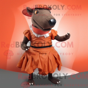 Rust Tapir maskot kostume...
