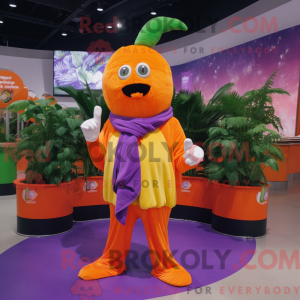 Orange Grape mascot costume...