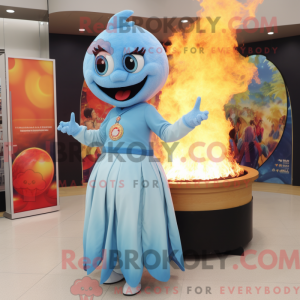 Disfraz de mascota Sky Blue...