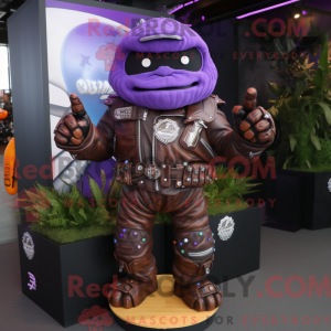 Purple Chocolates mascot...