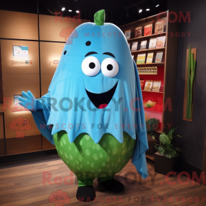 Blå vannmelon maskot...