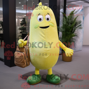 Citrongul Grøn Bønne maskot...