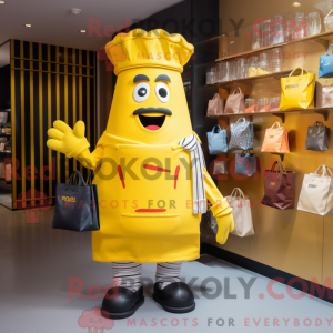 Yellow French Fries mascot...