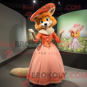 Peach Dingo mascot costume...