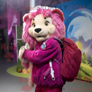 Disfraz de mascota Magenta...