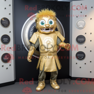 Gold Celtic Shield maskot...