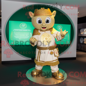 Gold Celtic Shield mascot...