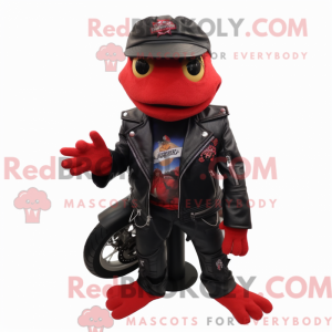 Rode Kikker mascottekostuum...
