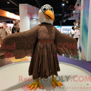 Brown Gull mascot costume...