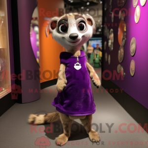 Purple Meerkat mascot...