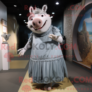 Disfraz de mascota Grey Sow...