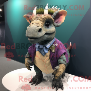 Triceratops maskot kostume...