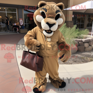 Brown Mountain Lion mascot...