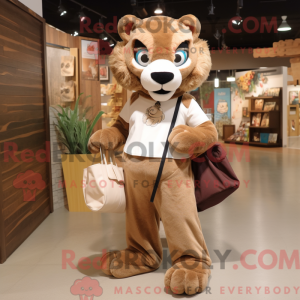 Brun Mountain Lion maskot...