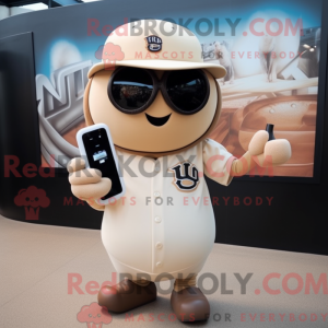 Tan Phone-maskotdraktfigur...
