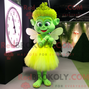 Lime Green Cupid mascot...