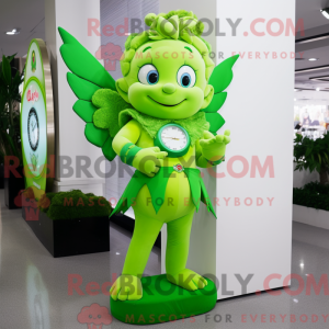 Postava maskota Lime Green...