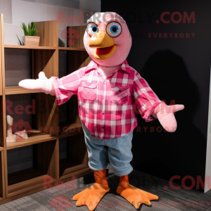 Pink Gull mascot costume...